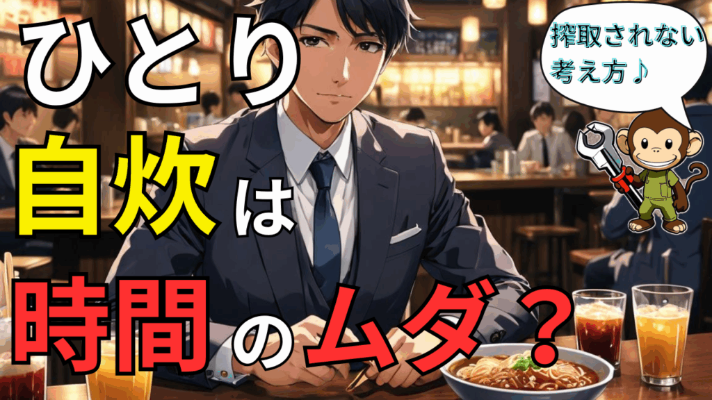 【貯金のコツ】ひとりの自炊は時間の無駄？企業のサービスは「甘い罠」！搾取されない考え方を紹介